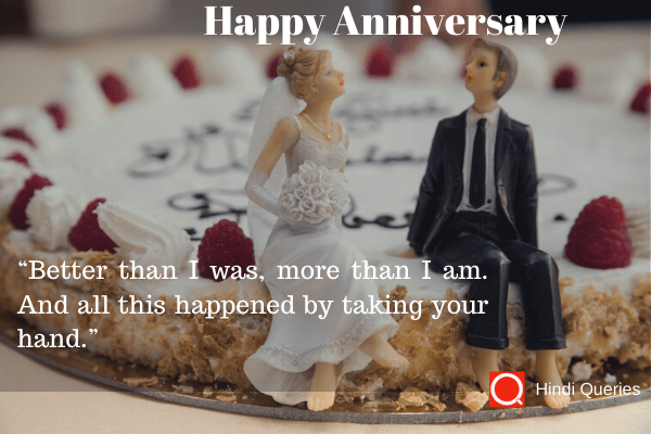 anniversary quotes to husband wishing a happy anniversary Hindi Queries