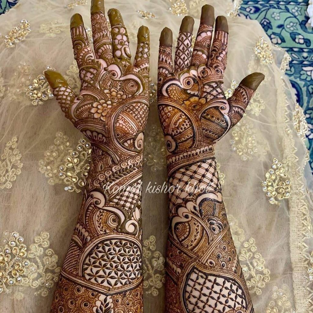 Bridal design mehndi hand design