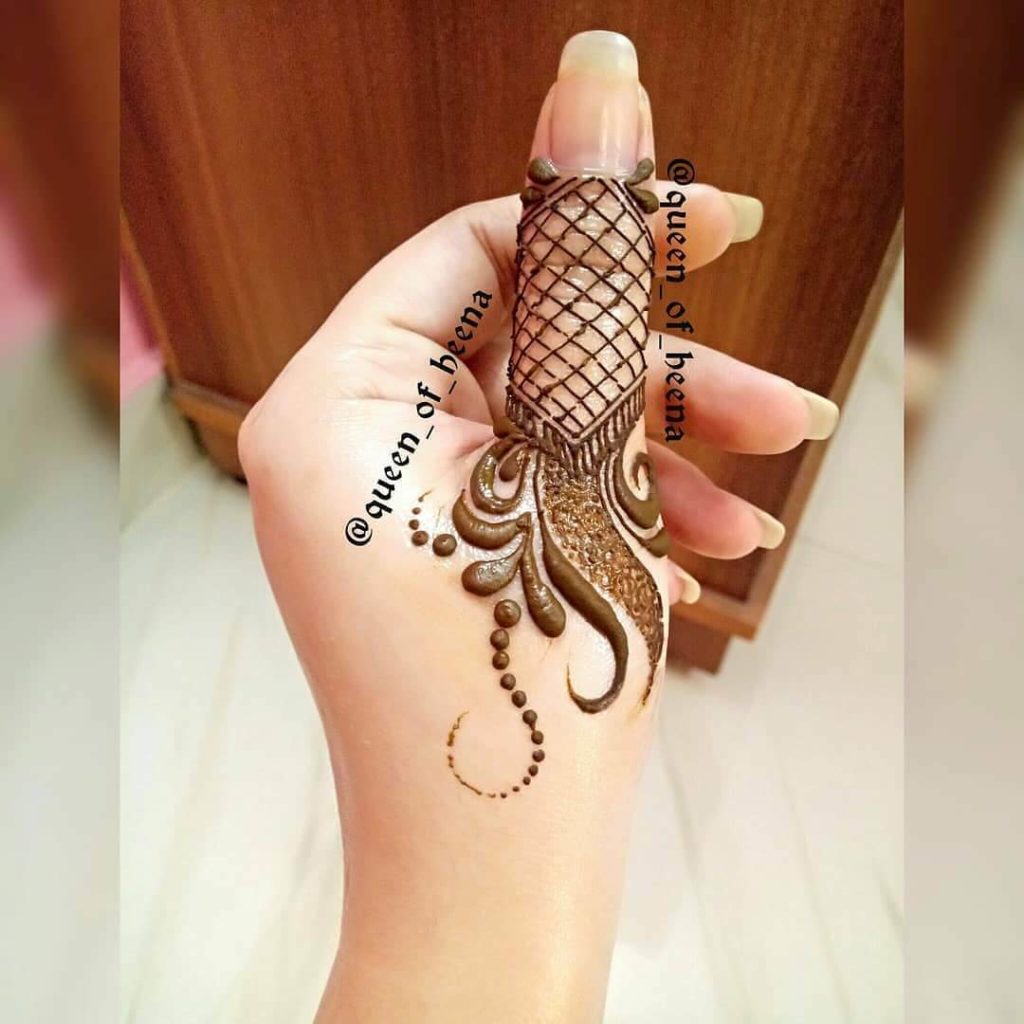 Finger Mehndi Design Simple