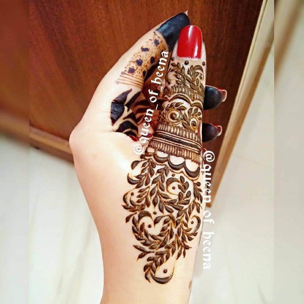 One Finger Mehndi Designs