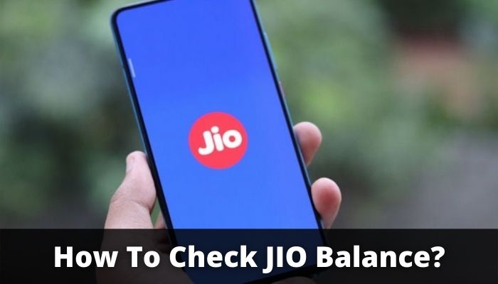 How To Check JIO Balance?