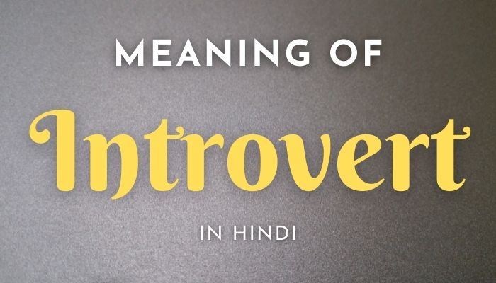 Introvert Meaning In Hindi | Introvert का मतलब क्या होता हैं?