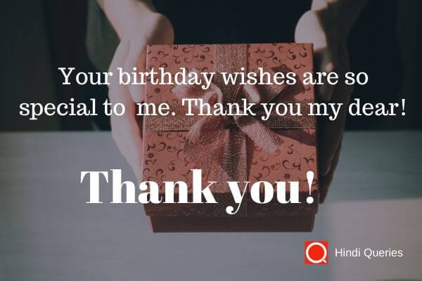 belated thanks for birthday wishes Hindi Queries