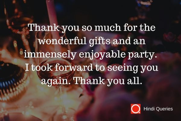 best thanks for birthday wishes Hindi Queries