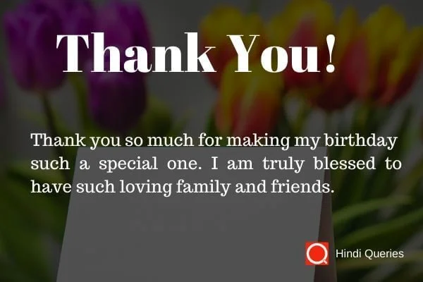 thanks for birthday wishes quotes Hindi Queries