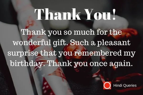 thanks quotes for birthday wishes in english Hindi Queries