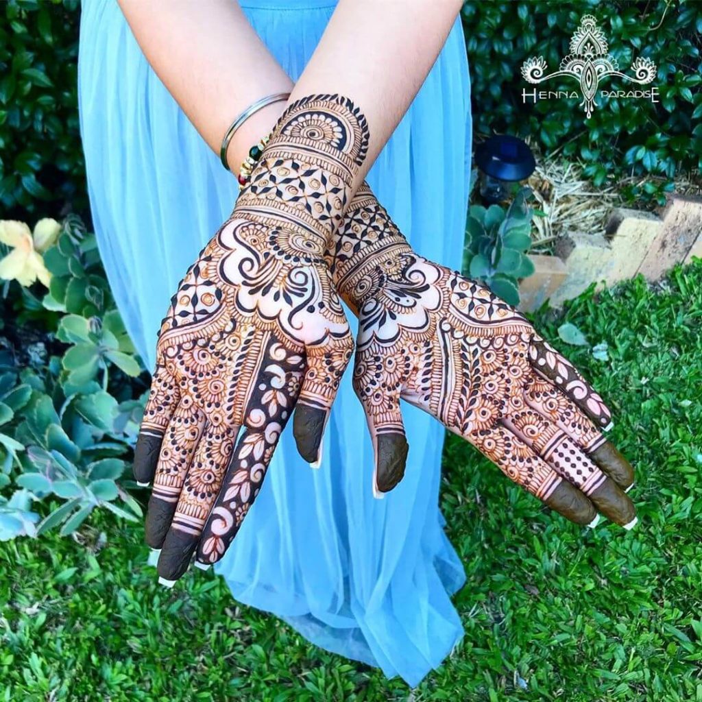 Design for Mehndi on Hand
