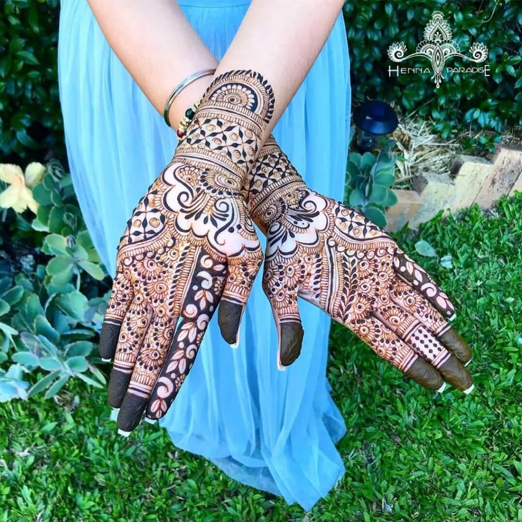 Design for Mehndi on Hand