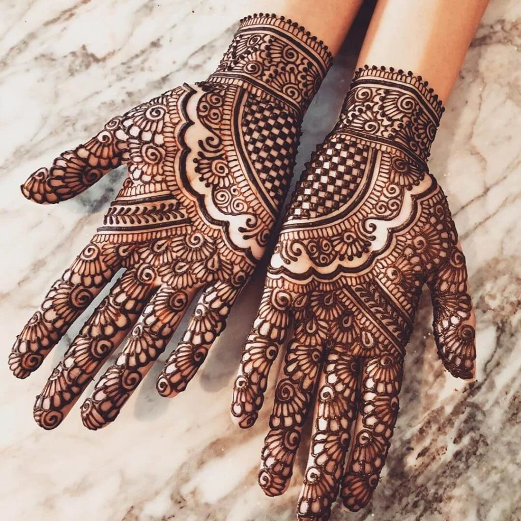 Design for Mehndi on Hand