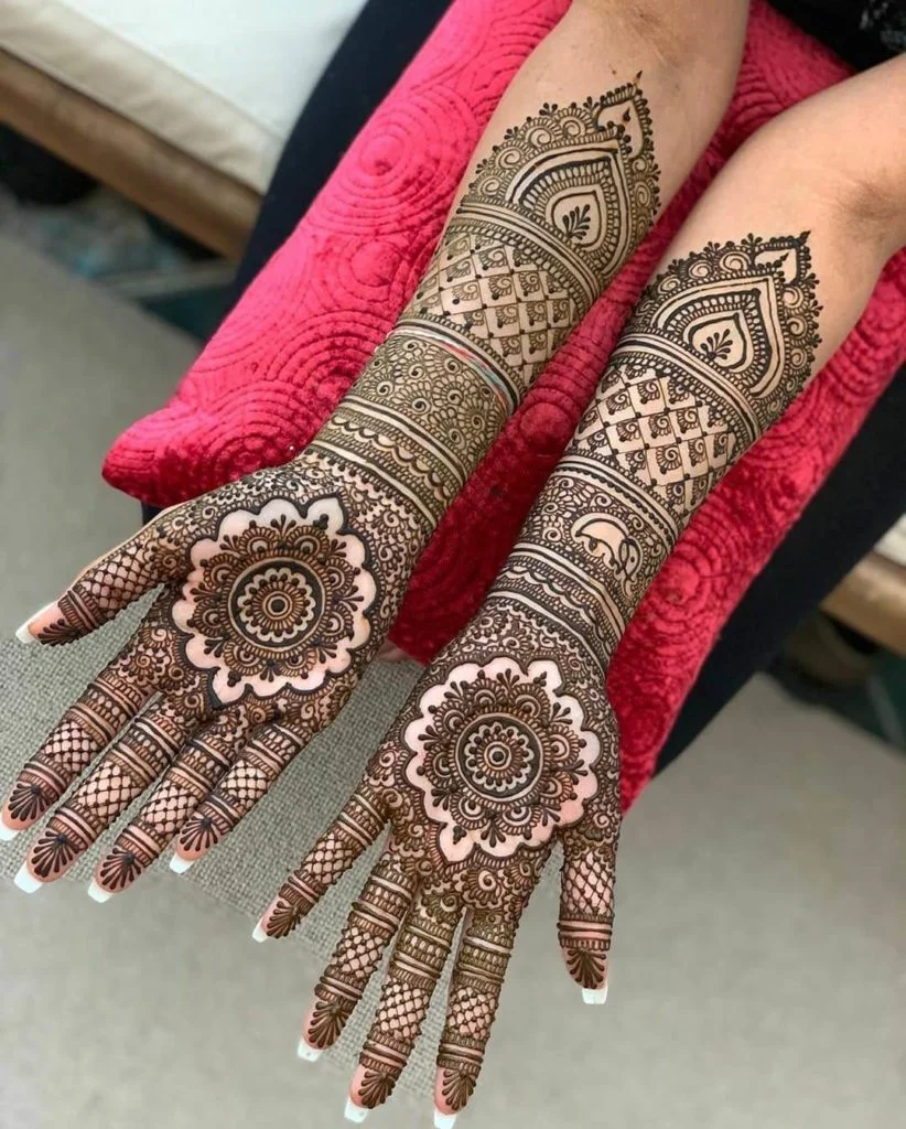 Design for Mehndi on Hand