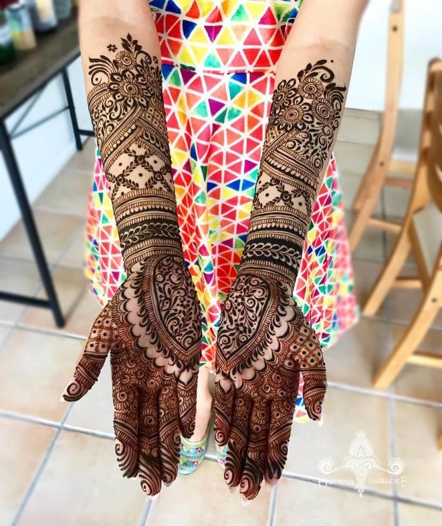 Bridal design mehndi latest