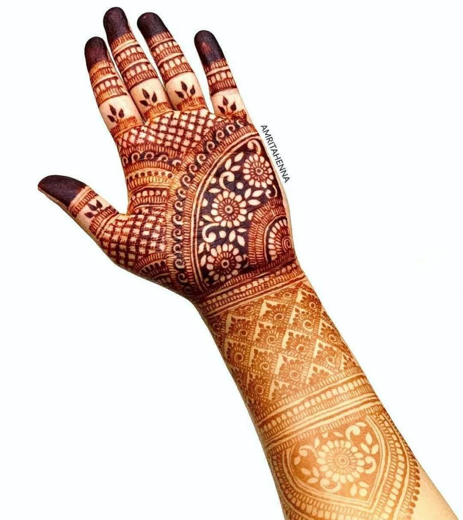 simple Bridal mehndi design