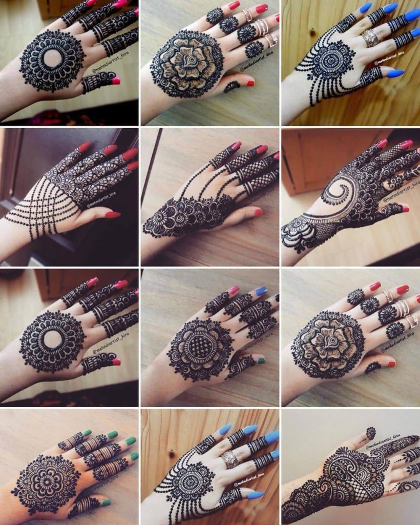 Simple Mehndi Design on Hand Images