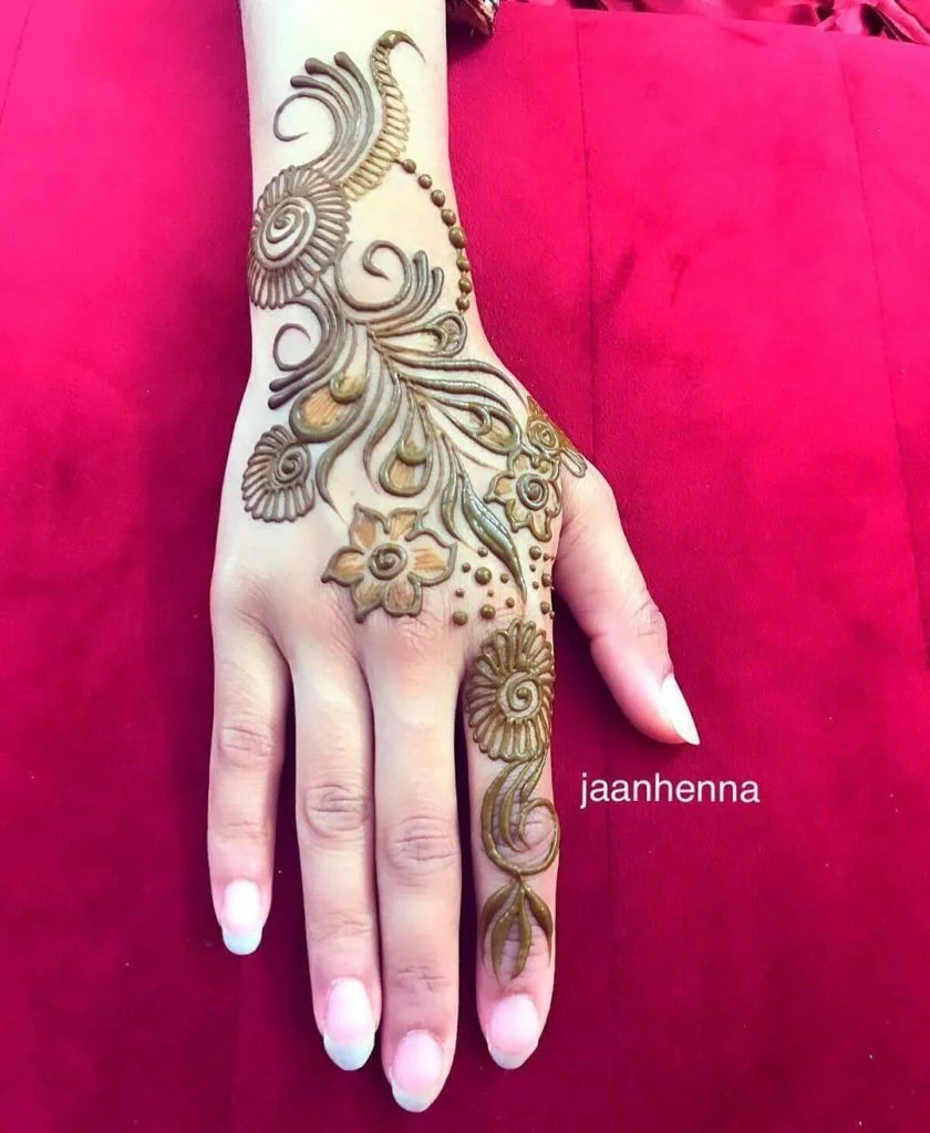 Mehndi Design on Hand