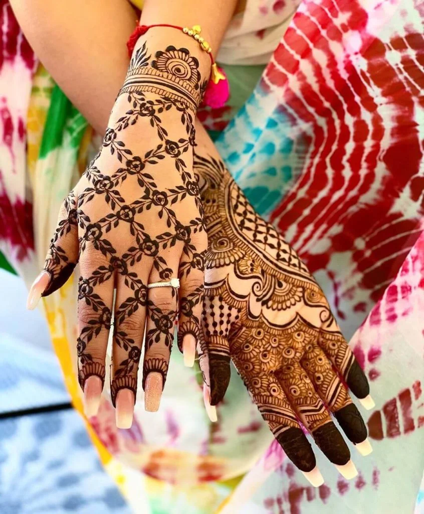Bridal mehndi design easy and beautiful