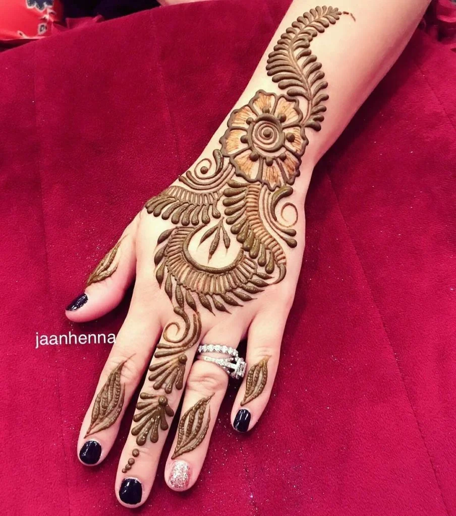 Mehndi Design on Hand