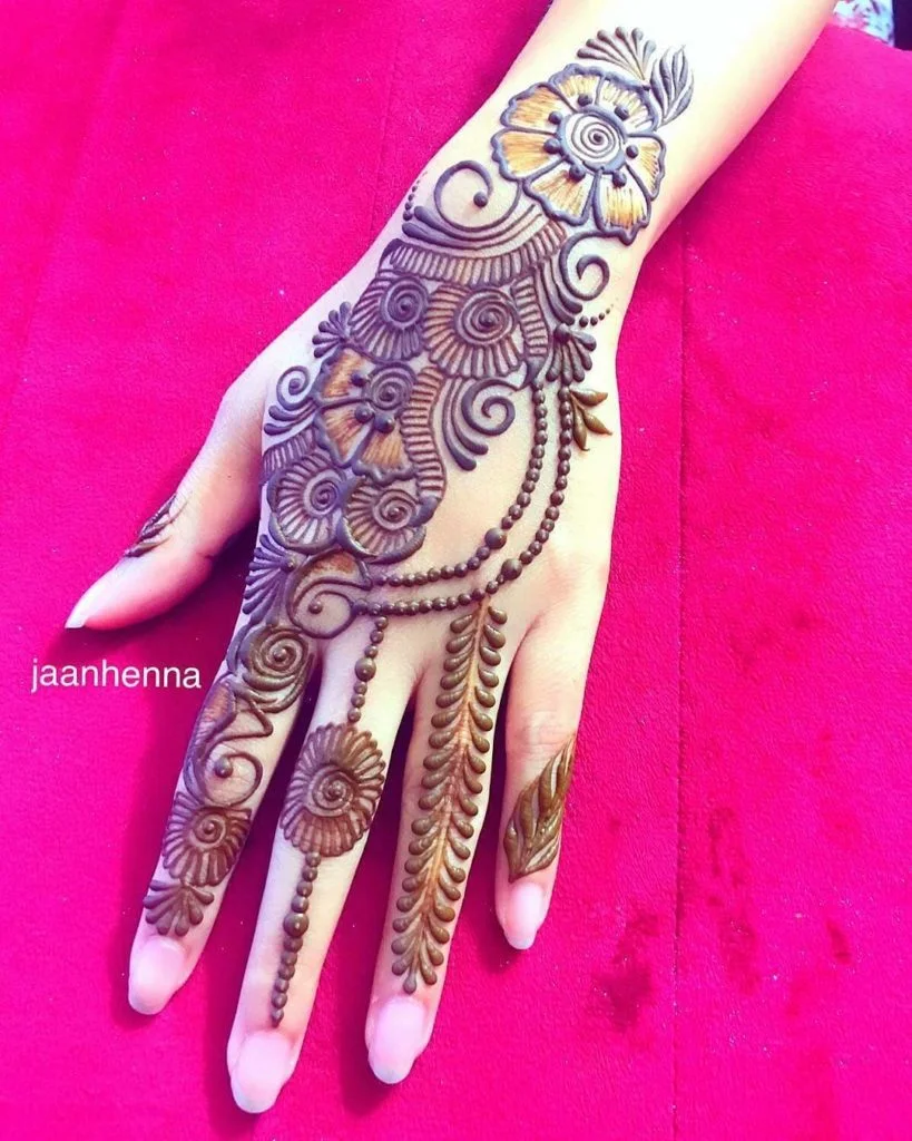 Mehndi Design on Hand