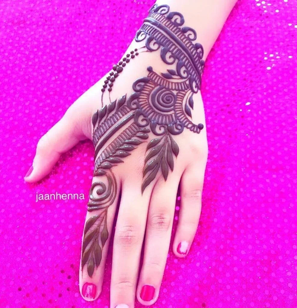Mehndi Design on Hand