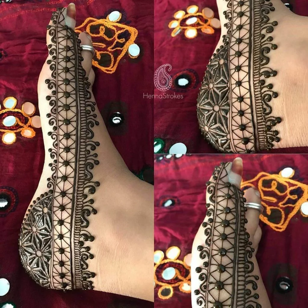 Mehndi Design on Foot