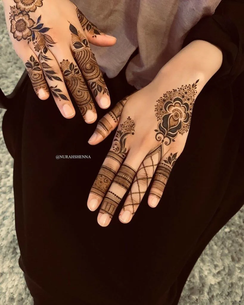 Mehndi Design on Hand