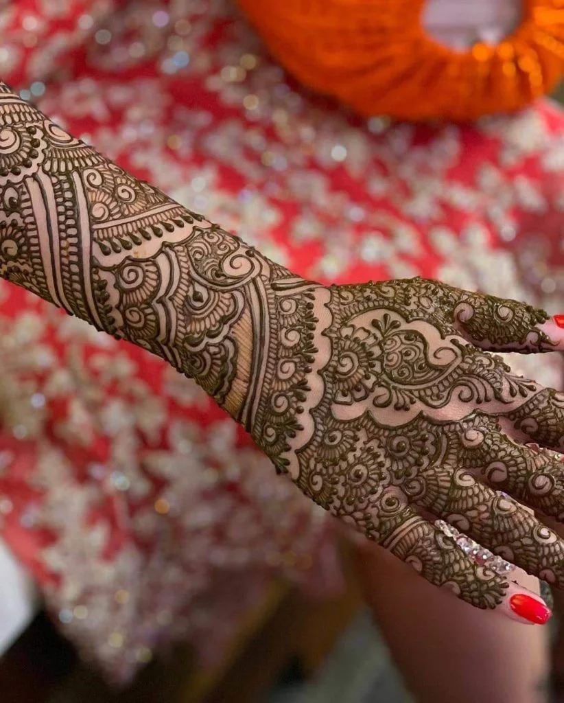 simple bridal mehndi design