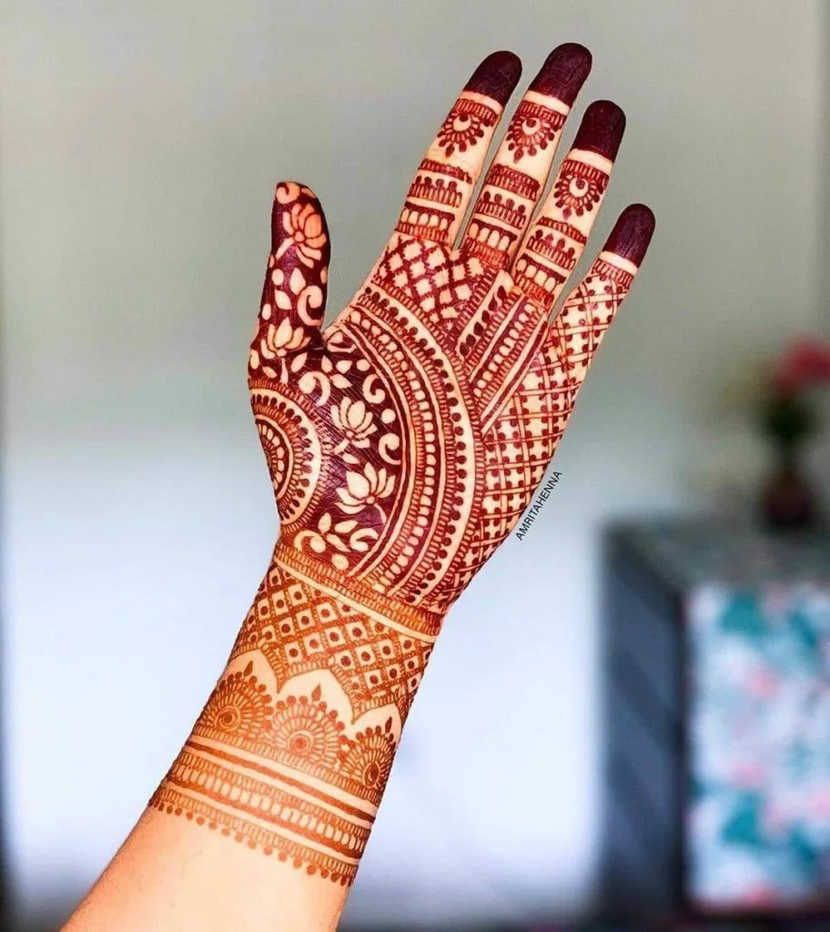 simple bridal mehndi designs
