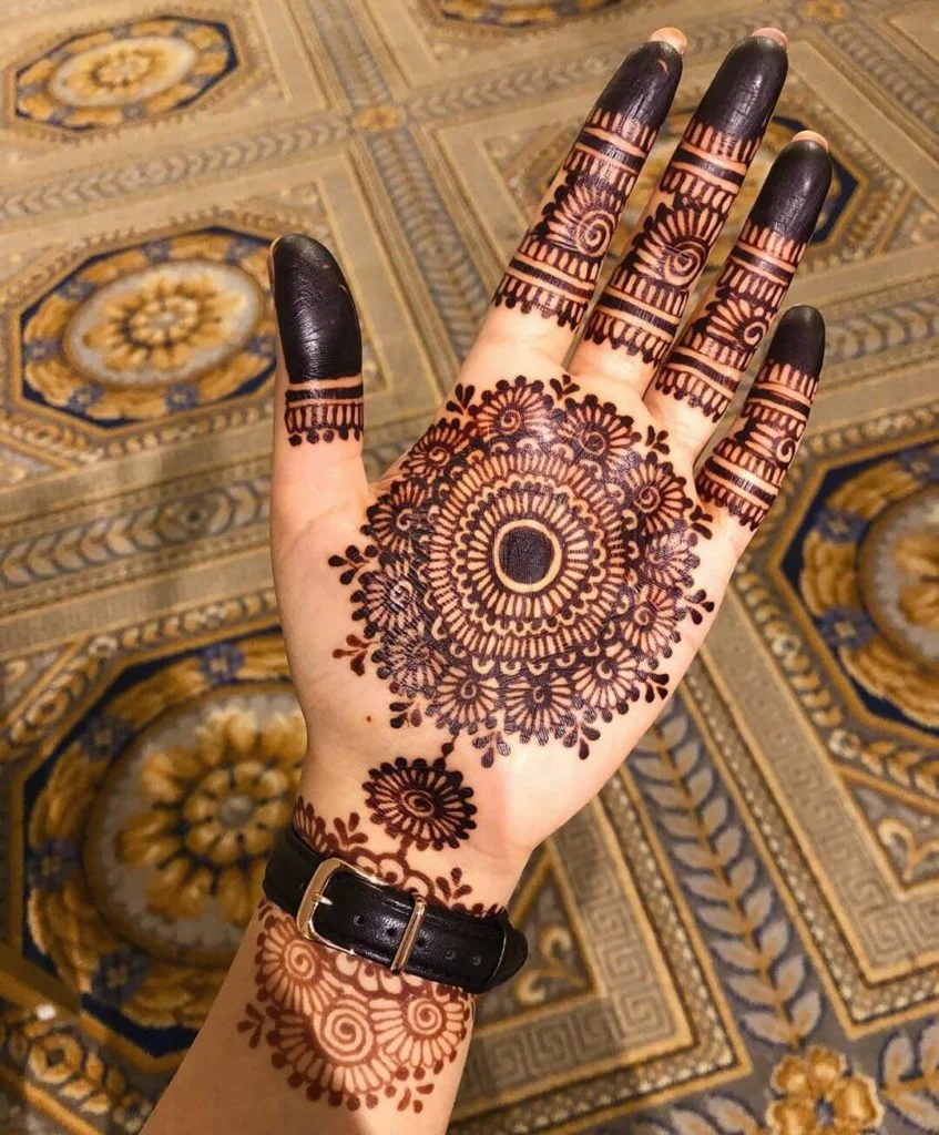 simple mehndi designs bridal
