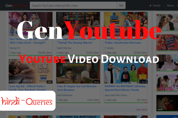 GenYoutube Youtube Video Download