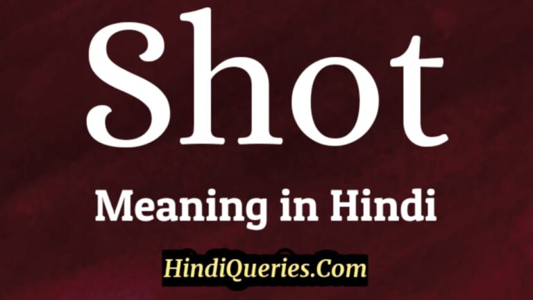 Shot Meaning in Hindi