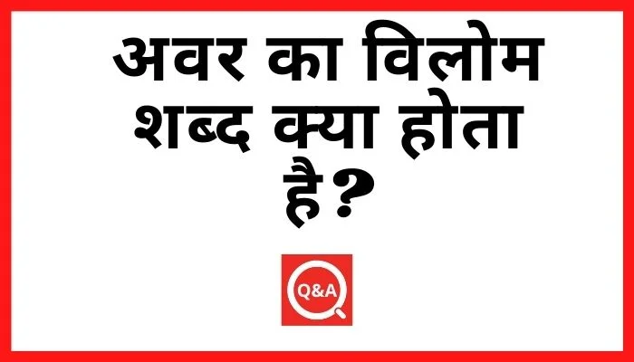 अवर का विलोम शब्द क्या होता है? | Pravar Ka Vilom Shabd in Hindi