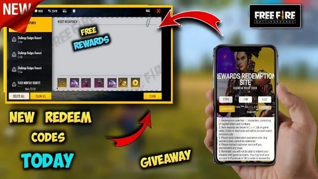 Free Fire Redeem Code Today