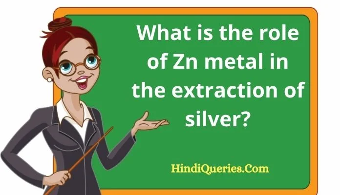 What is the role of Zn metal in the extraction of silver