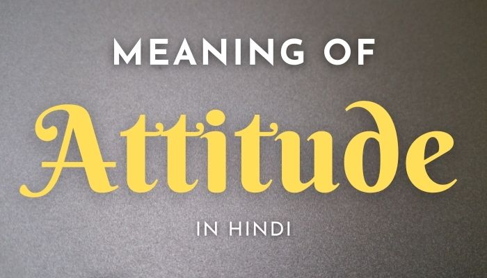Attitude Meaning In Hindi | Attitude का मतलब क्या होता है?