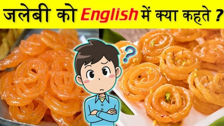जलेबी को इंग्लिश में क्या कहते हैं | Jalebi ko english mein kya kahate hain