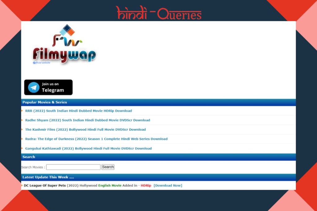 FilmyWap Live Link 2022 – लीगल या नहीं
