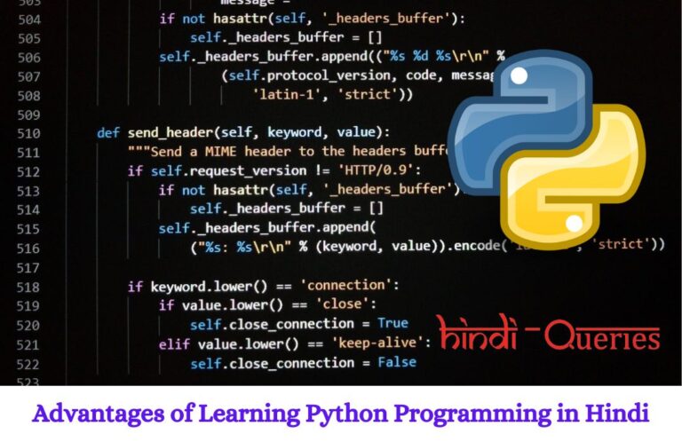 Advantages of Learning Python Programming in Hindi
