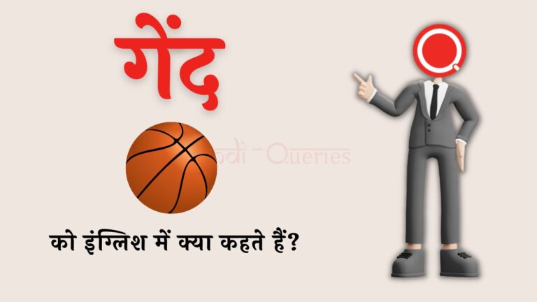 गेंद को इंग्लिश में क्या कहते हैं? | Gend ko english mein kya kahate hain