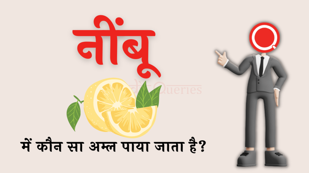नींबू में कौन सा अम्ल पाया जाता है? | Nimbu Mein Kaun Sa Amal Paya Jata Hai