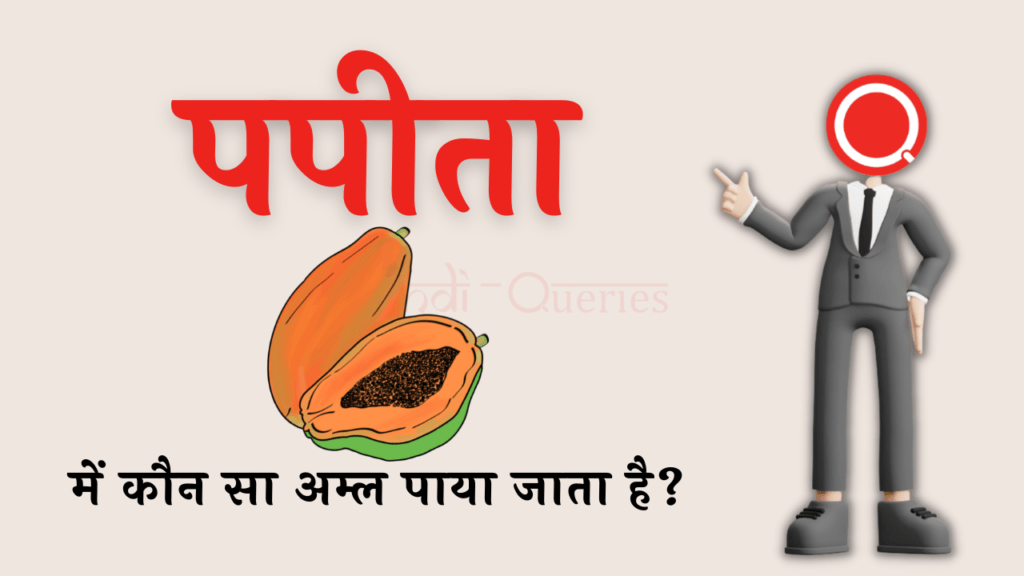 पपीता में कौन सा अम्ल पाया जाता है? | Papita Mein Kaun Sa Amal Paya Jata Hai